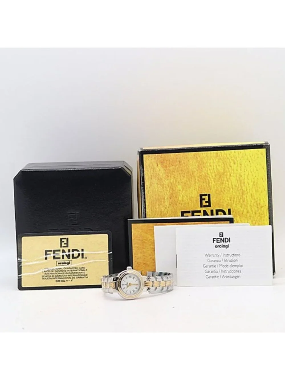 Fendi Quartz Date White Dial Watch
